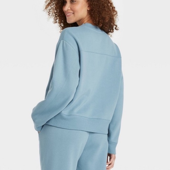 A New Day • Crewneck Pullover Blue Sweater - Picture 2 of 5